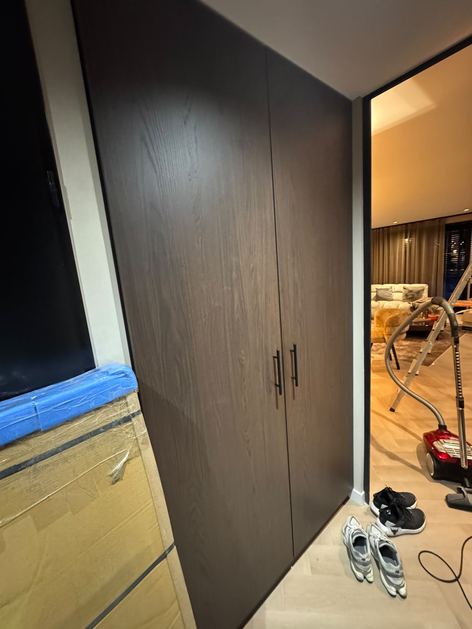 Lamellen wandpanelen trap